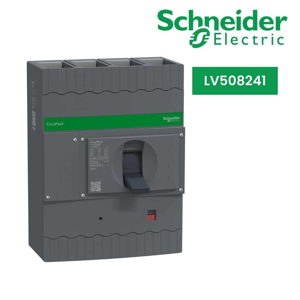 Lv508241-Circuit Breaker, Easypact Cvs800N, 50Ka At 415Vac, Ets 2.3, 800A, 4P 3D - Frequency: 50/60 Hz Hertz (Hz)