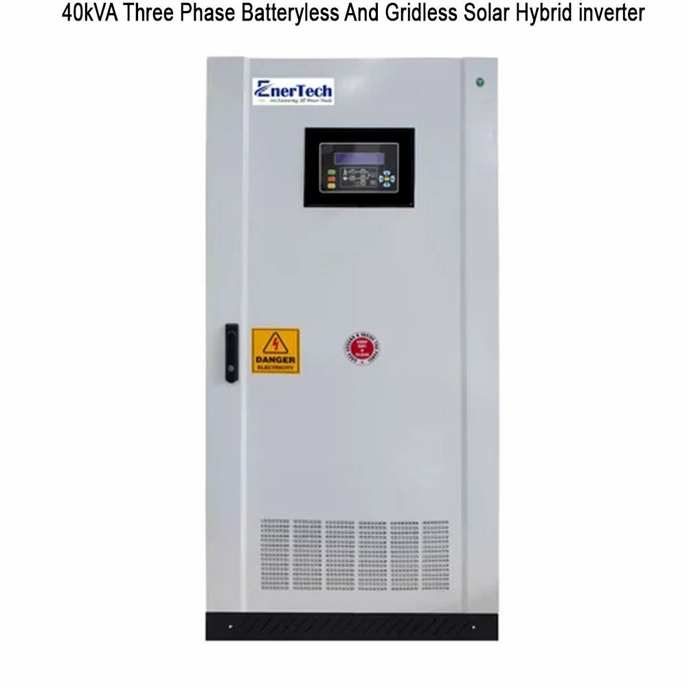 40Kva Three Phase Batteryless And Gridless Solar Hybrid Inverter - Color: White