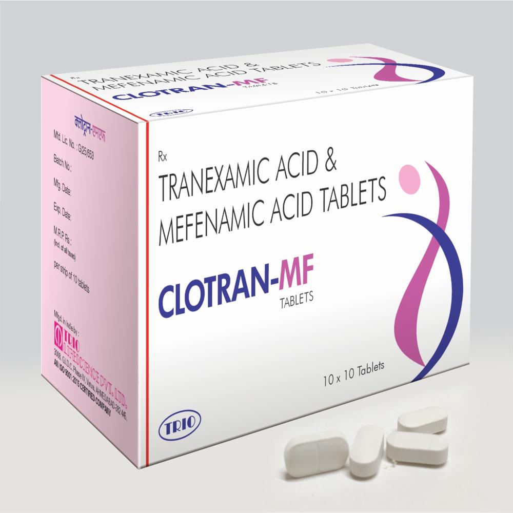 Tranexamic Acid 500 mg & Mefenamic Acid 500 mg Tablets