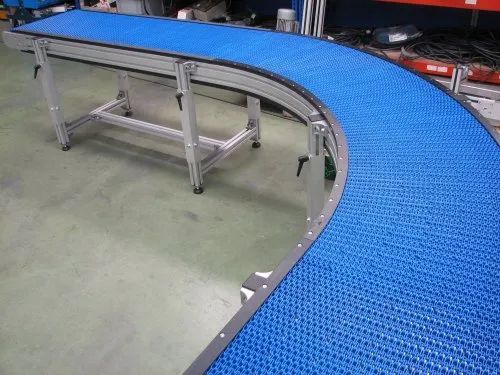 Plastic Modular Belt - Color: Steel