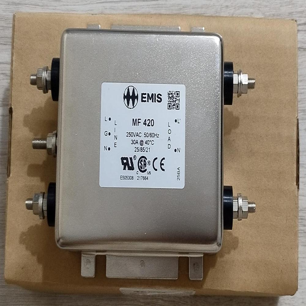 Emi Filters Emis Mf 420 250vac 50/60hz 30a. - Color: Silver