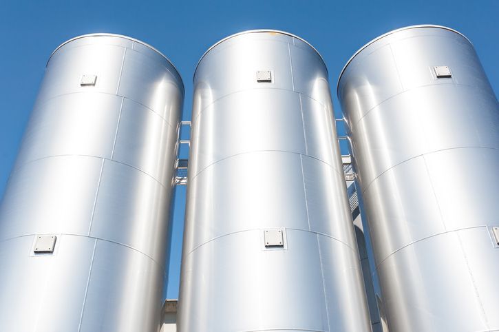 Steel Storage Tank - Color: Silver