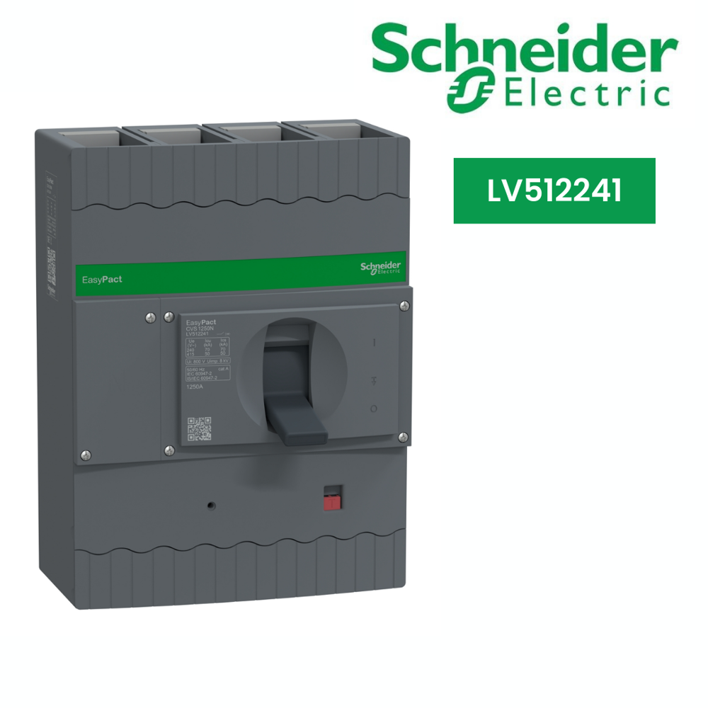 LV512241-circuit breaker, EasyPact CVS1250N, 50kA at 415VAC, ETS 2.3, 1250A, 4P 3d