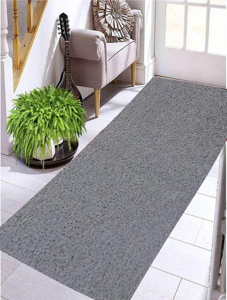 Cushion Mat - Polypropylene, 12mm Thickness, Rectangular, Blue | Anti-slip Pvc Dots, Quick Drying, Water Absorbent, Machine Washable