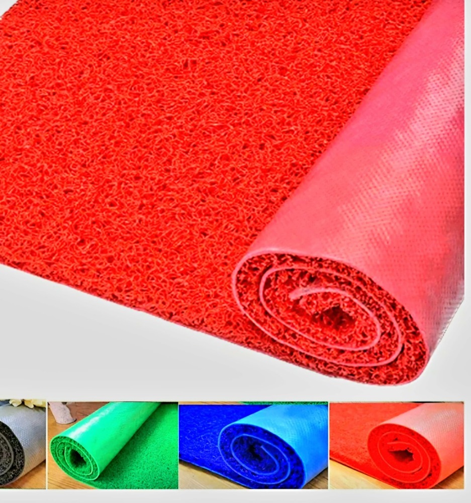 Cushion Mat - Polypropylene, 12mm Thickness, Rectangular, Blue | Anti-slip Pvc Dots, Quick Drying, Water Absorbent, Machine Washable