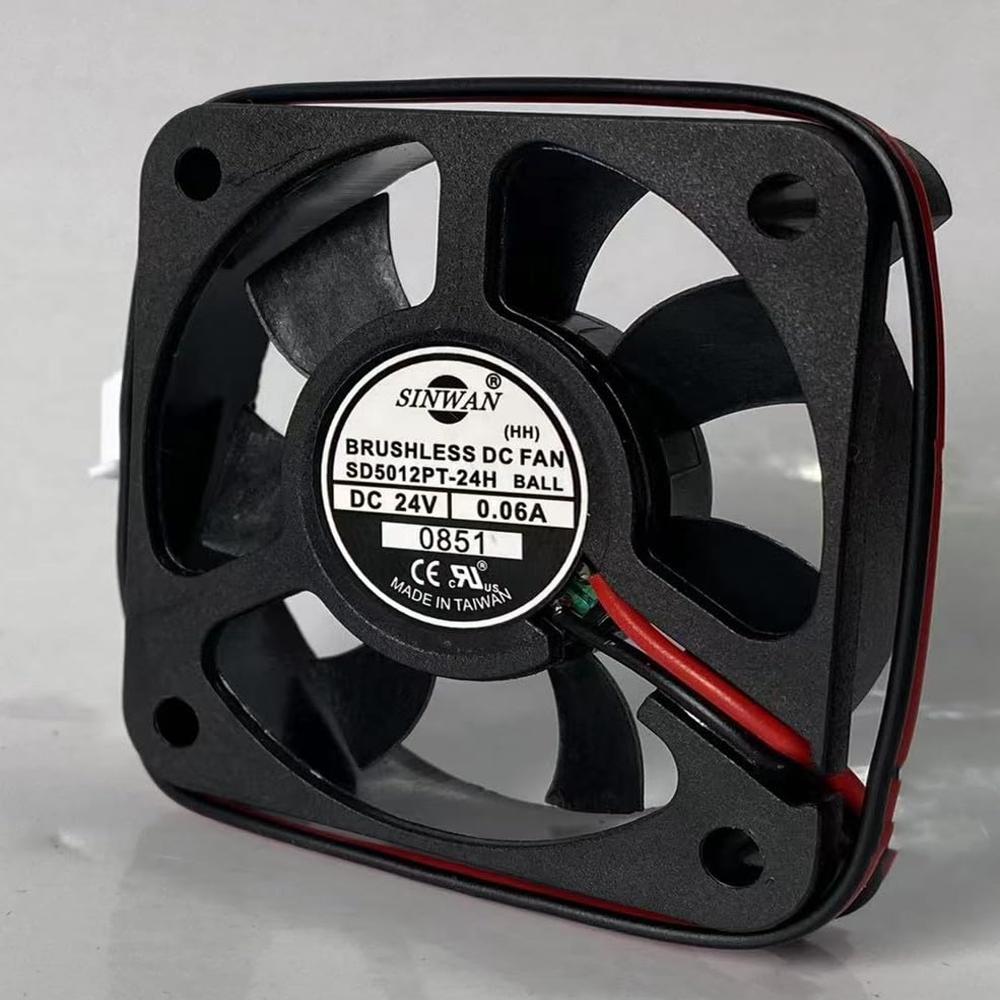 SINWAN SD5012PT-24H Inverter Fan SD5012PT-24H DC24 0.06A 5010mm Inverter Cooling Fan for SD5012PT-24H Fan