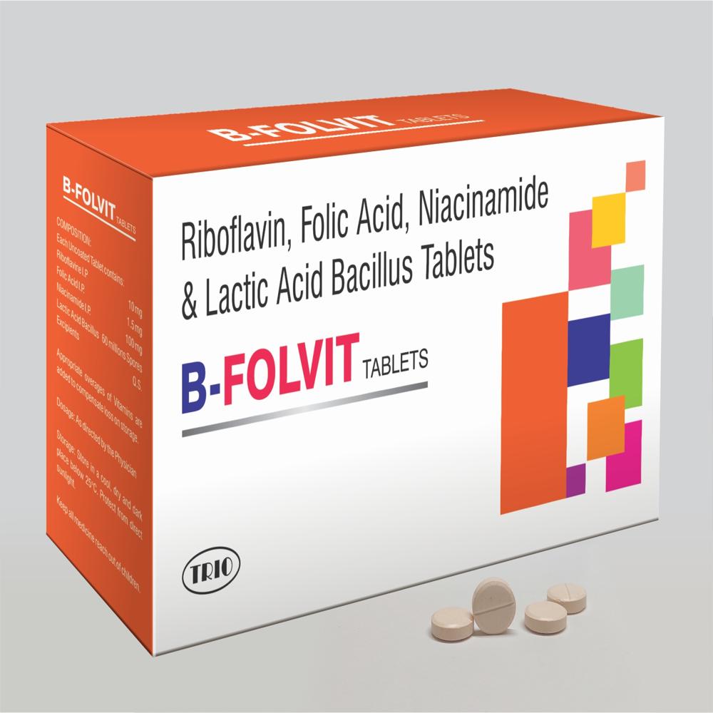 Niacinamide, Riboflavin, L-Methyl Folate & Lactic Acid Bacillus Spores Tablets