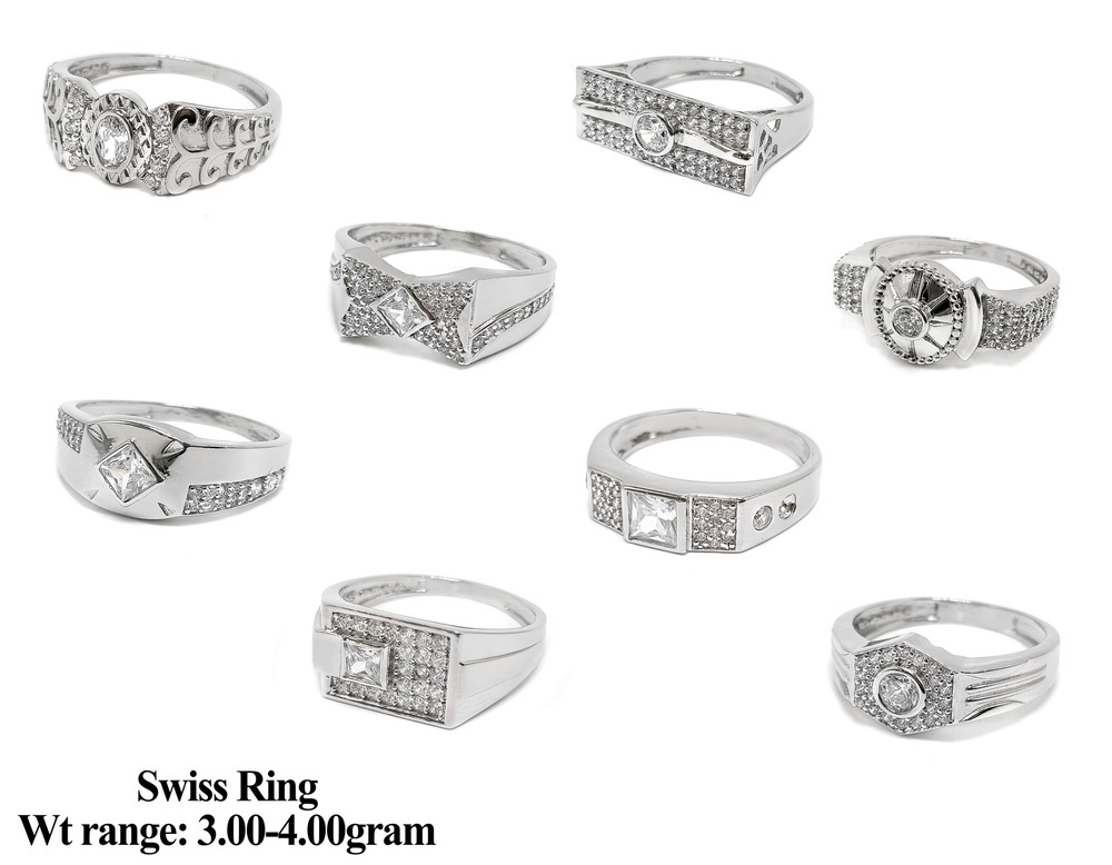 92.5 Silver Swiss Ring - Gender: Men