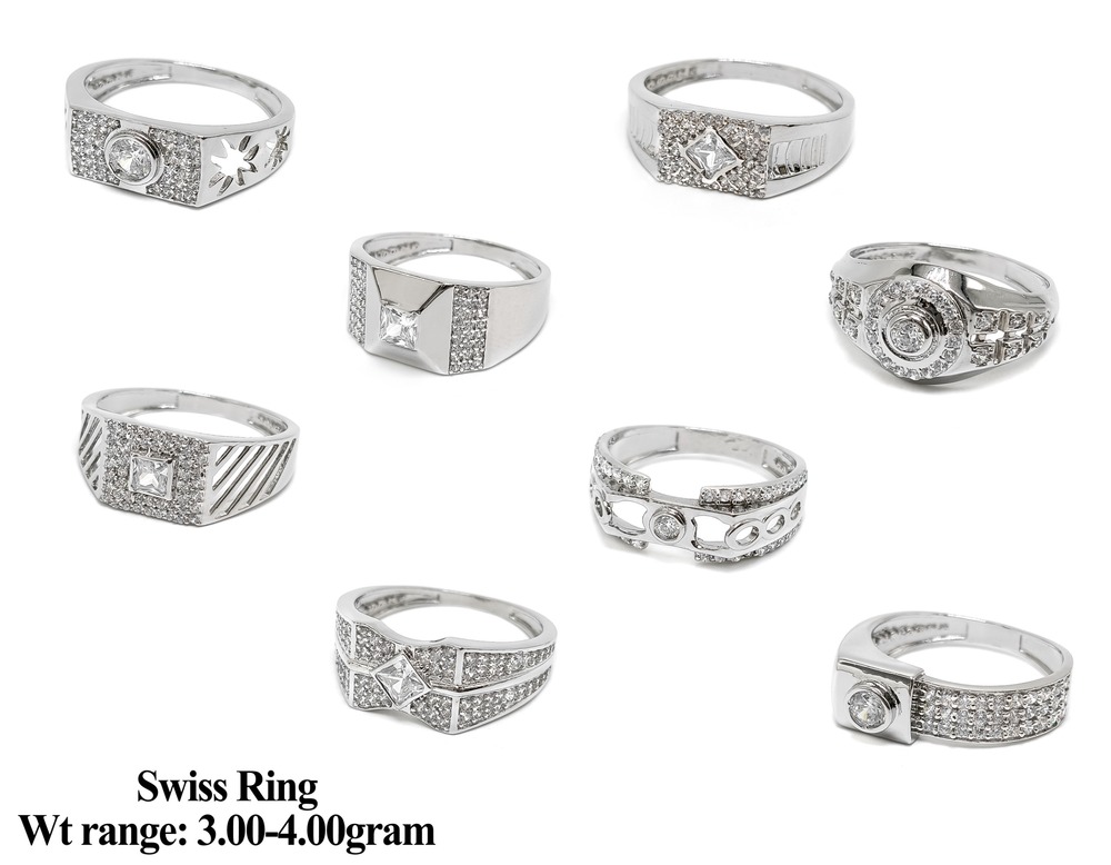 92.5 Silver Swiss Ring - Gender: Men