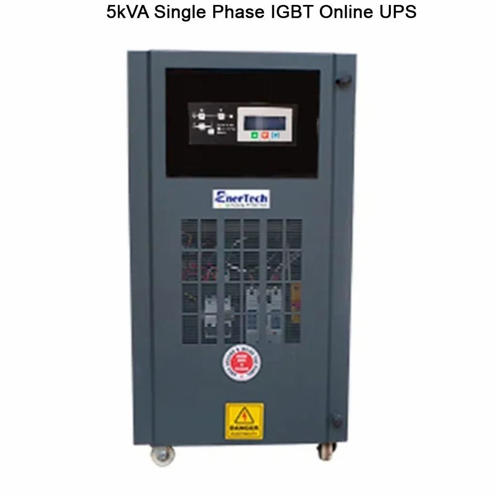 EnerTech 5kVA Single Phase IGBT Online UPS, 170 - 260 V, Htxi