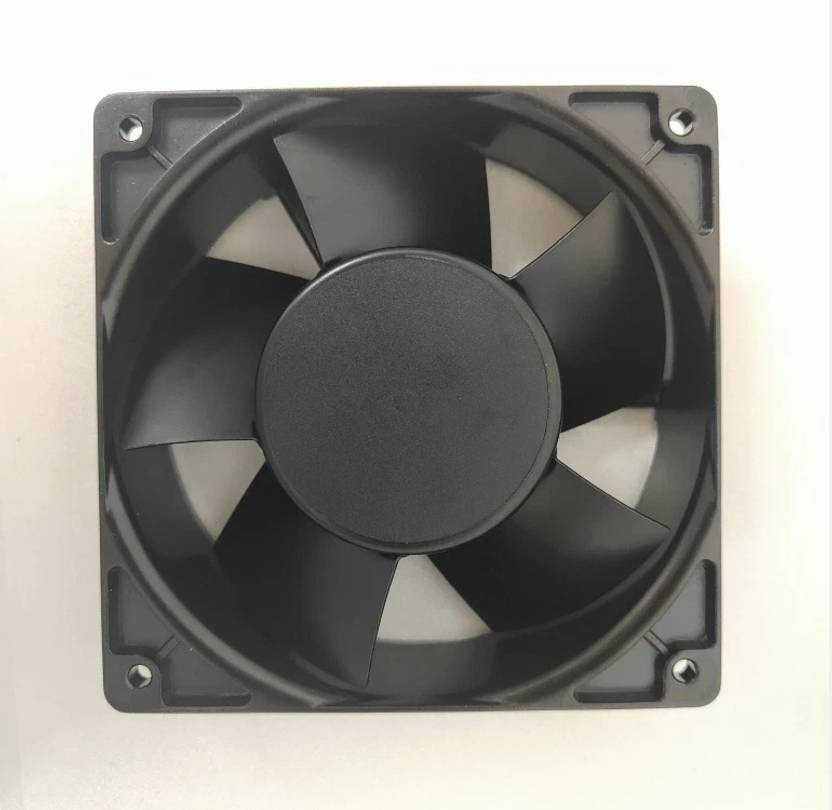EBM W2S107-AA15-39 Axial Fan 115V-20/22W DC Brushless Air Cooling Fan 12038 2Pin Fan with Heat Sinks All in one Cooler (Black, Metal)