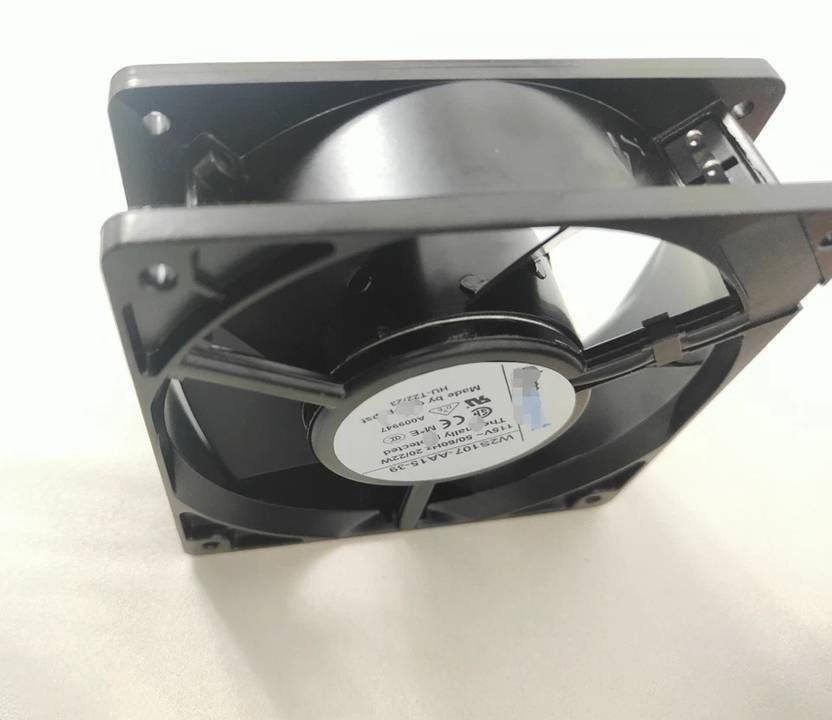 Ebm W2s107-aa15-39 Axial Fan 115v-20/22w Dc Brushless Air Cooling Fan 12038 2pin Fan With Heat Sinks All In One Cooler (Black, Metal) - Color: Black