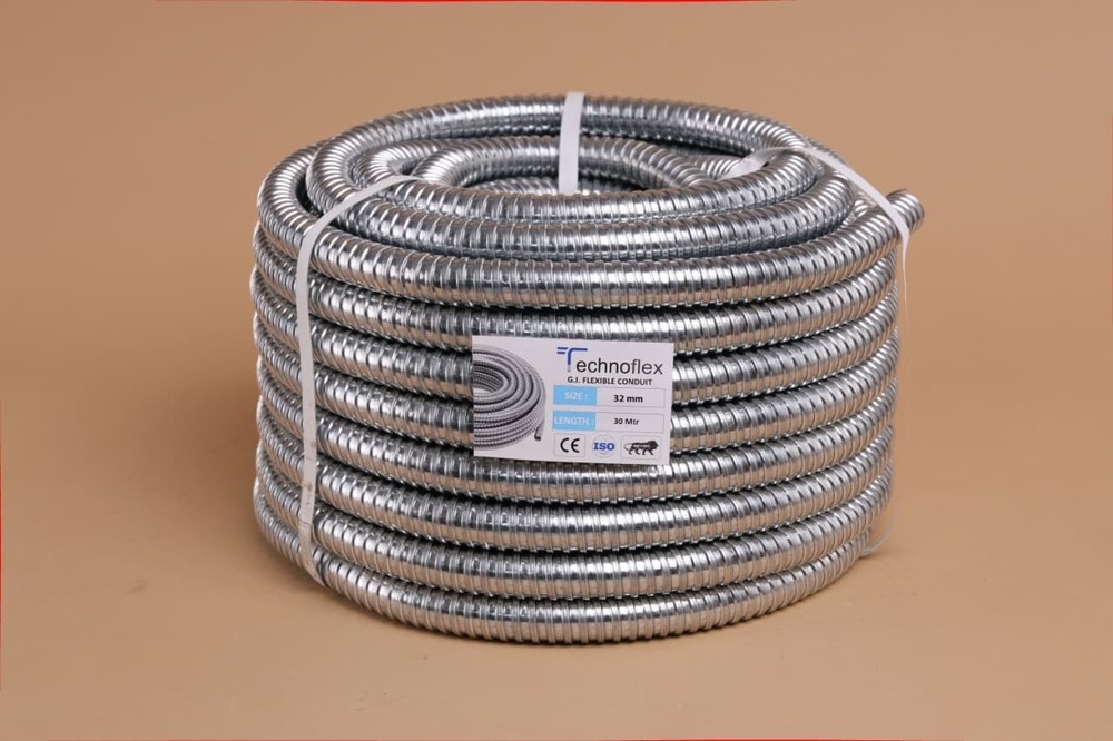 25 Mm Gi Flexible Pipe - Color: Sliver