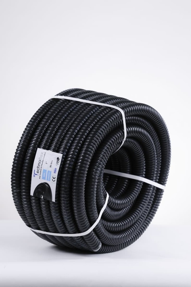 Plastic Coated Pvc Conduit Pipe - Color: Black