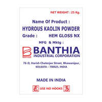 Hydrous Kaolin Powder - Color: Grey