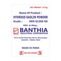 Hydrous Kaolin Powder - Color: Grey