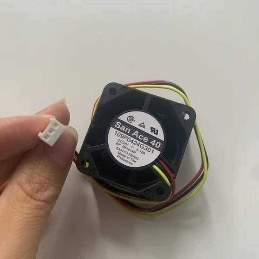 SanAce 109P0424G301 Axial Fan 24V-0.19A DC Brushless Air Cooling Fan 4028mm 3Pin Fan with Heat Sinks All in one Cooler  (Black)