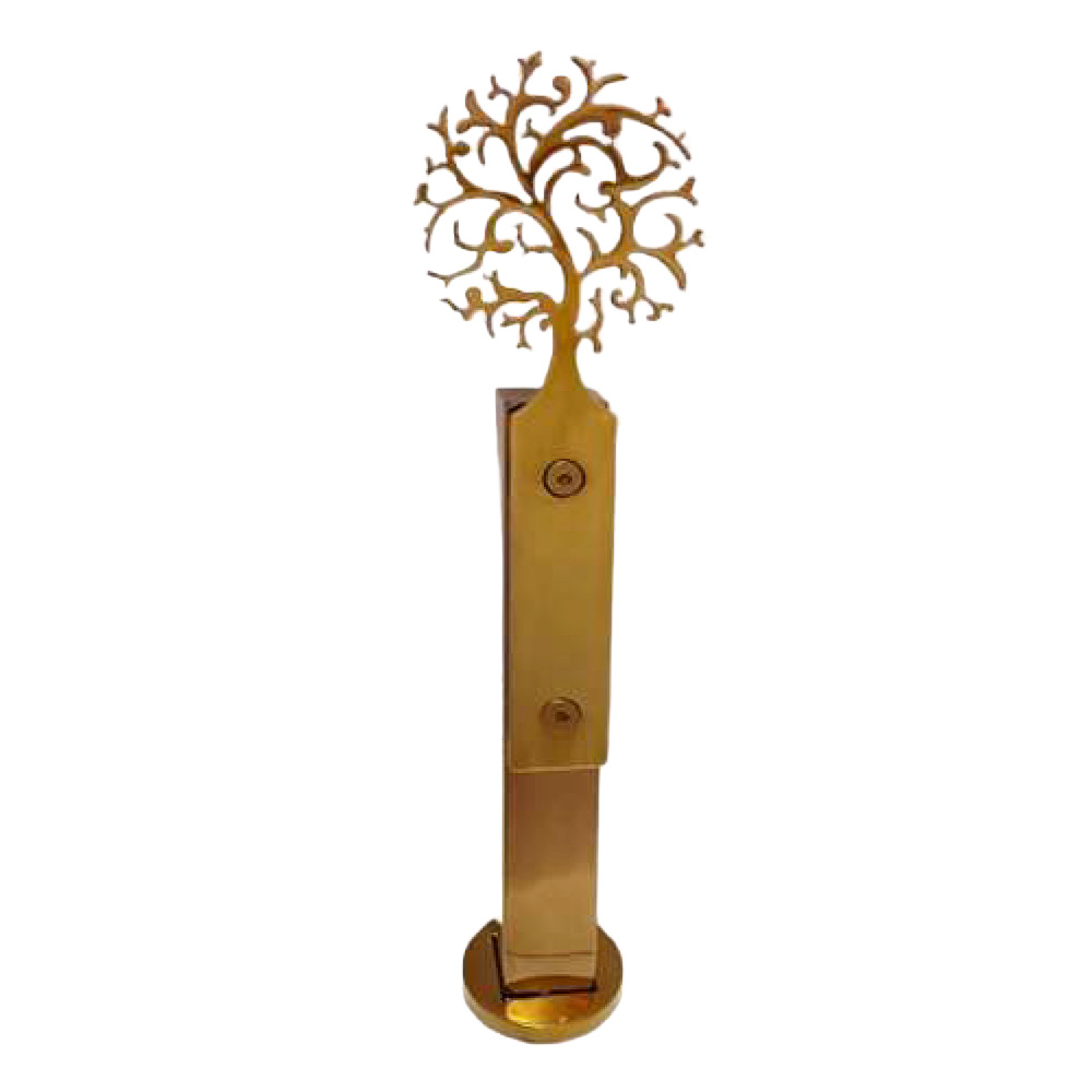 Sp-0003 40Mm Sqaure Tree Glass Railing Spigot - Color: Golden