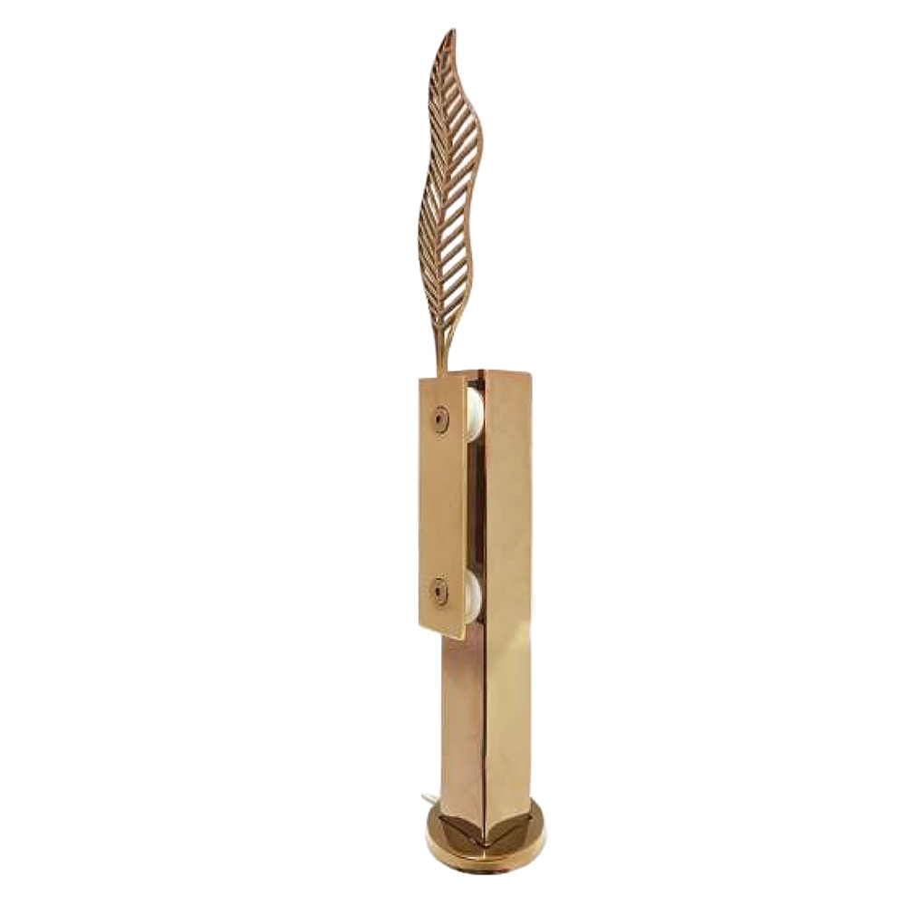 SP-0004 40mm Sqaure Leaf Glass Railing Spigot