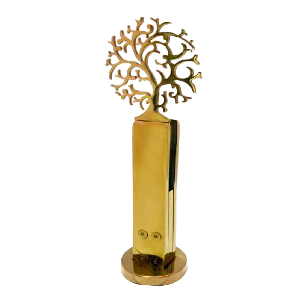 Sp-0006 8Mm Tree Regular Glass Railing Spigot - Color: Golden