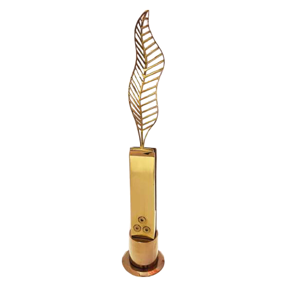 SP-0012 Artistic Leaf Glass Railing Spigot