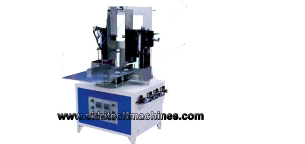 Facial tissue box pasting machine
