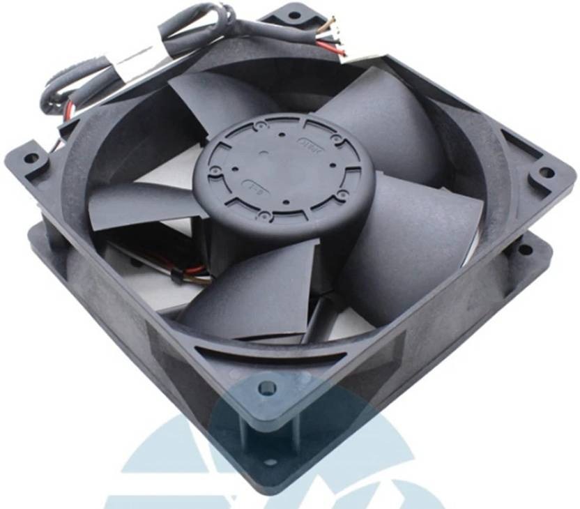NMB 12038VA-12R-EU Axial Fan 12V-3.60A DC Brushless Air Cooling Fan 12038mm 2pin Fan with Heat Sinks All in one Cooler  (Black)