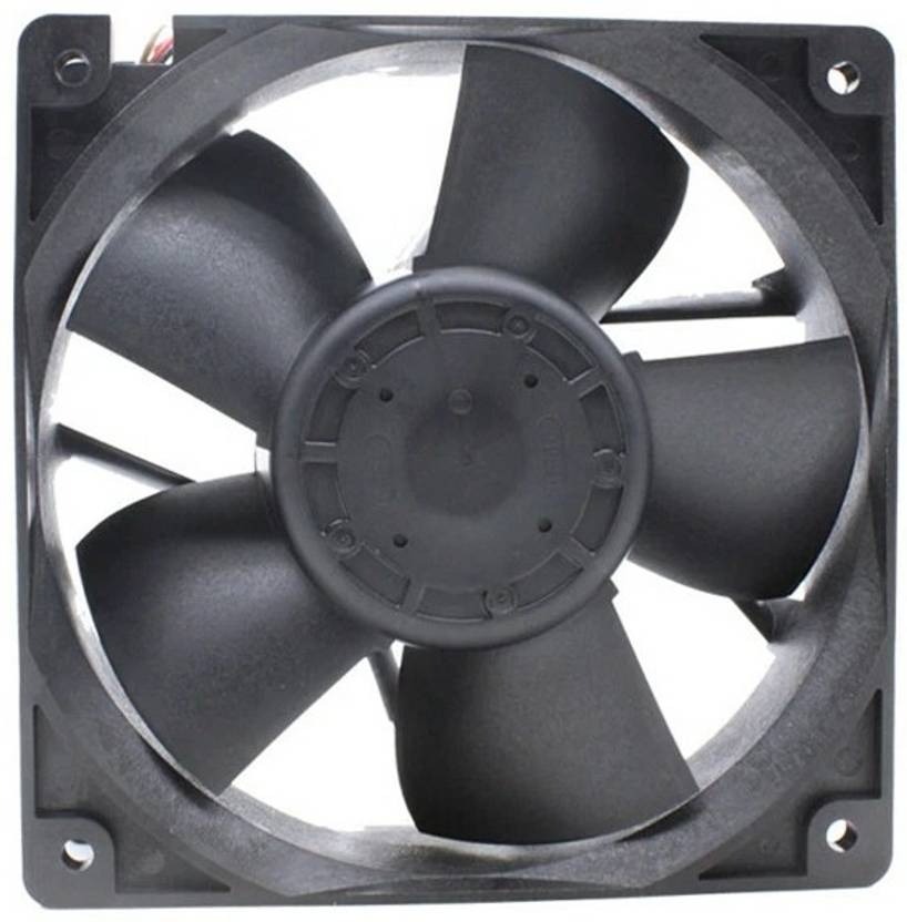NMB 12038VA-12R-EU Axial Fan 12V-3.60A DC Brushless Air Cooling Fan 12038mm 2pin Fan with Heat Sinks All in one Cooler  (Black)