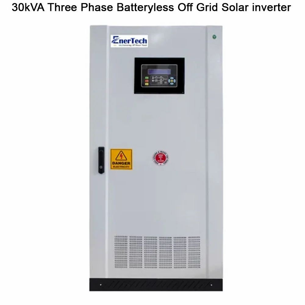 30Kva Three Phase Batteryless Off Grid Solar Inverter - Color: White