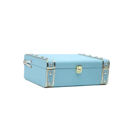 Blue Classic Decorative Gift Trunk Box - Features: Durable