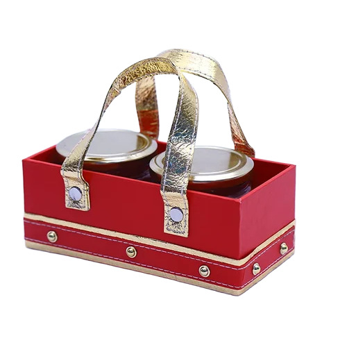Red Decorative Gifting Basket - Dimension (L*W*H): 20.3 X 10.2 X 7.6 Centimeter (Cm)