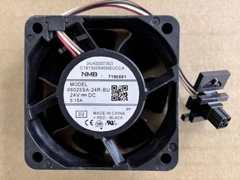 NMB-MAT 06025SA-24R-BU Axial Fan 24V-0.15A DC Brushless Air Cooling Fan 6025 Pin Fan with Heat Sinks All in one Cooler  (Black)