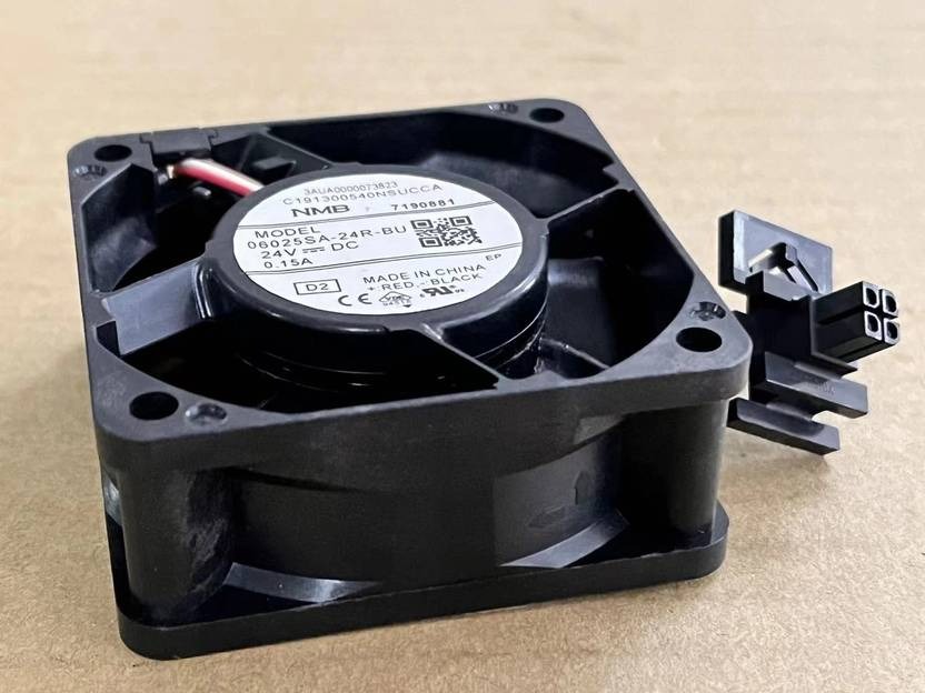 NMB-MAT 06025SA-24R-BU Axial Fan 24V-0.15A DC Brushless Air Cooling Fan 6025 Pin Fan with Heat Sinks All in one Cooler  (Black)
