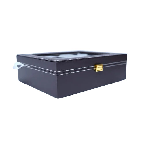 Black Multi Slots Organiser Storage Box - Finishing: Glossy Lamination