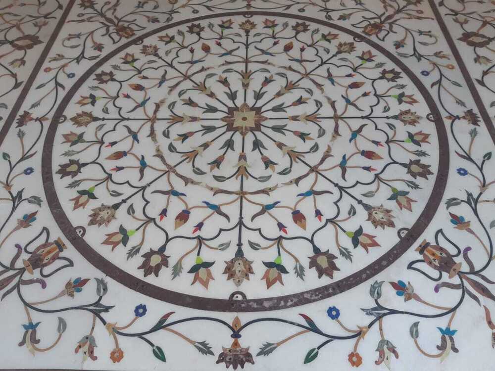 Floor Marble Tile - Color: Multi Color
