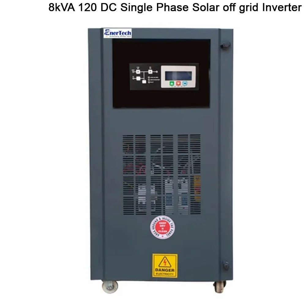 Enertech 8Kva 120 Dc Single Phase Solar Off Grid Inverter - Application: Commercial