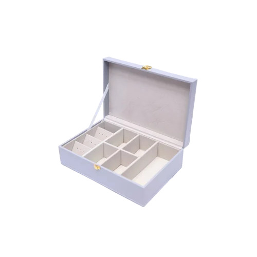Premium Leather Jewellery Box - Design: Plain
