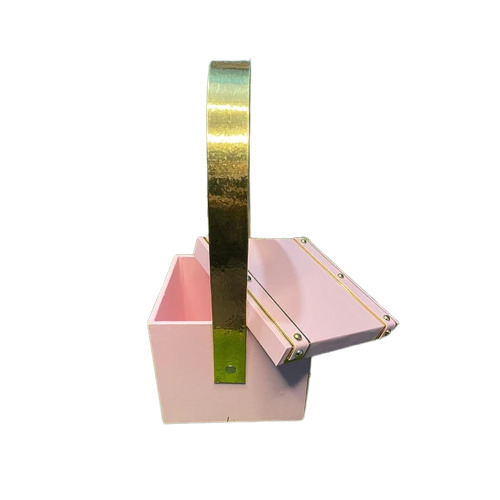 Wooden Hamper Box - Color: Pink