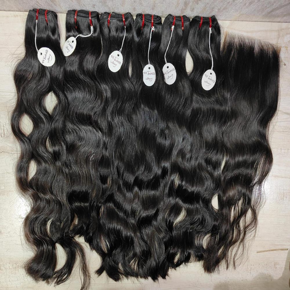 Indian Weft Human Hair - Color: Black