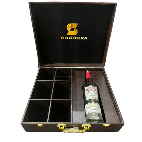 Leather Finish Win Box - Color: Black