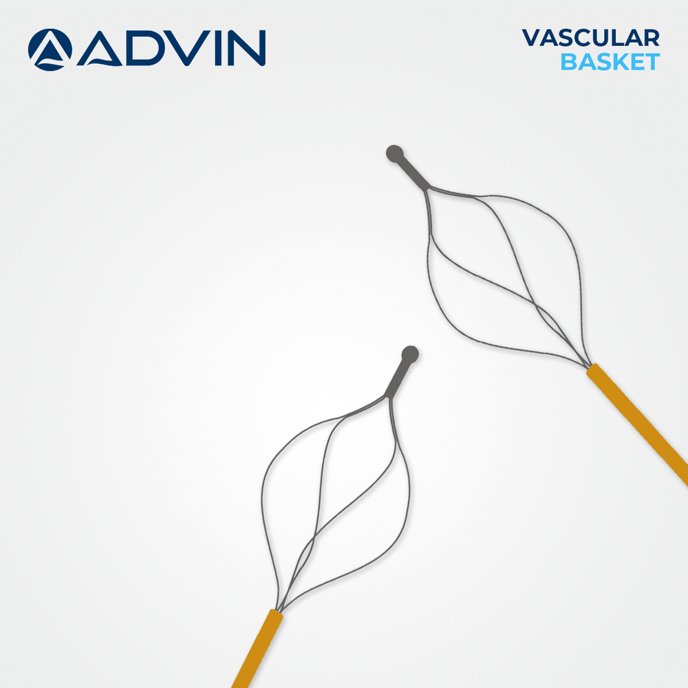 Vascular Basket - Nitinol Material, Ergonomic Design With Adjustable Control Knob, Detachable Handle, Sterile & Single Use