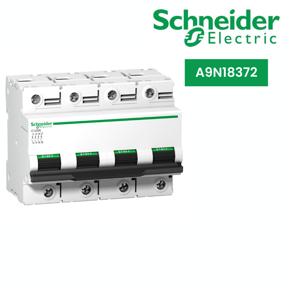 A9N18372-Miniature circuit-breaker, Acti9 C120N, 4P, 80 A, C curve, 10000 A (IEC 60898-1), 10 kA (IEC 60947-2)