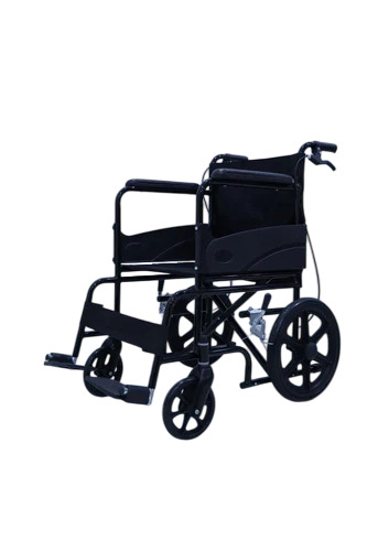 Manual Folding Wheelchair - Color: Black