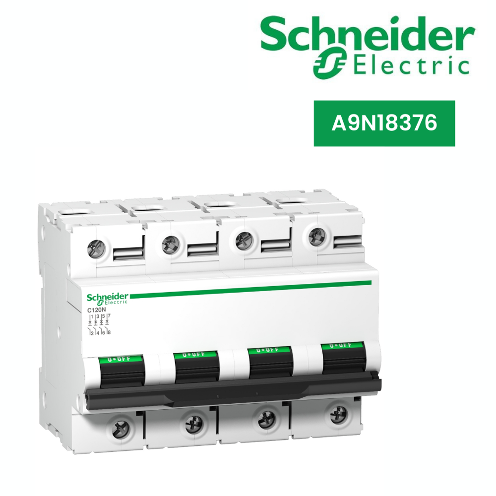 A9N18376-C120N - Circuit Breaker - 4P - 125A - C Curve - Frequency: 50/60 Hz Hertz (Hz)