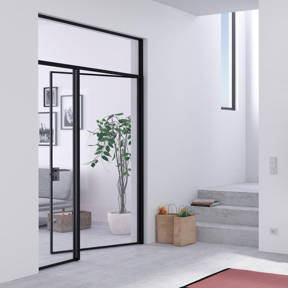 Slim profile door