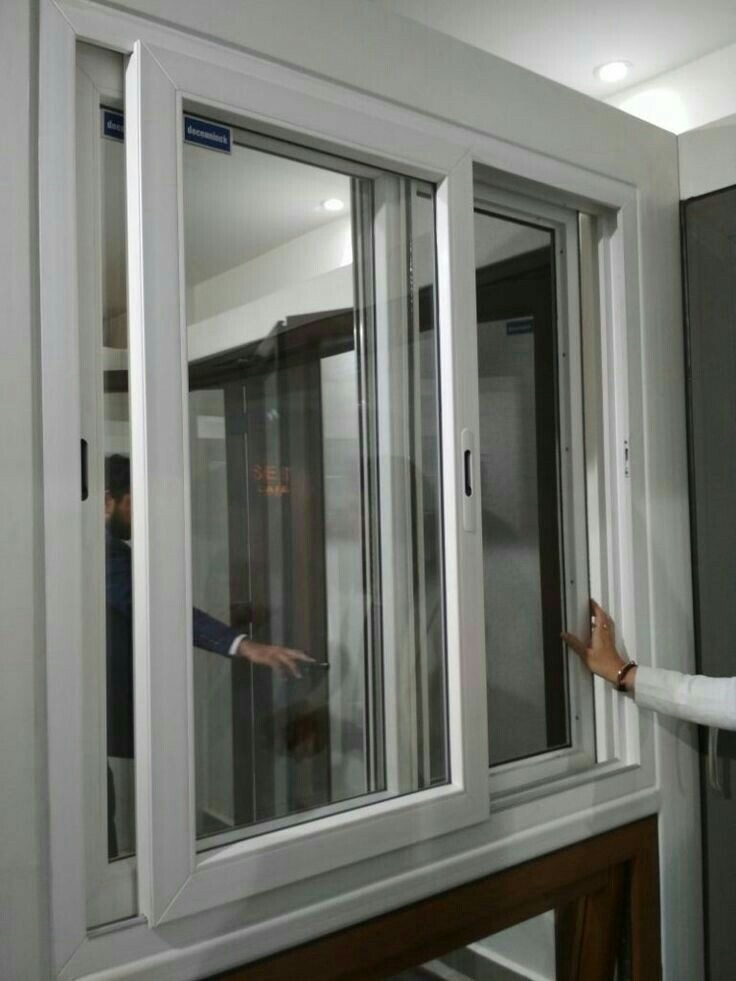 Upvc Window - Color: Gray