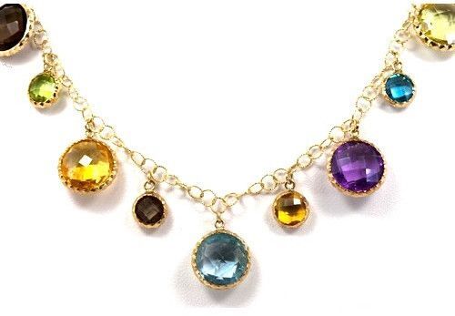 Designer Gemstone Necklace - Beads Colour: Various Available