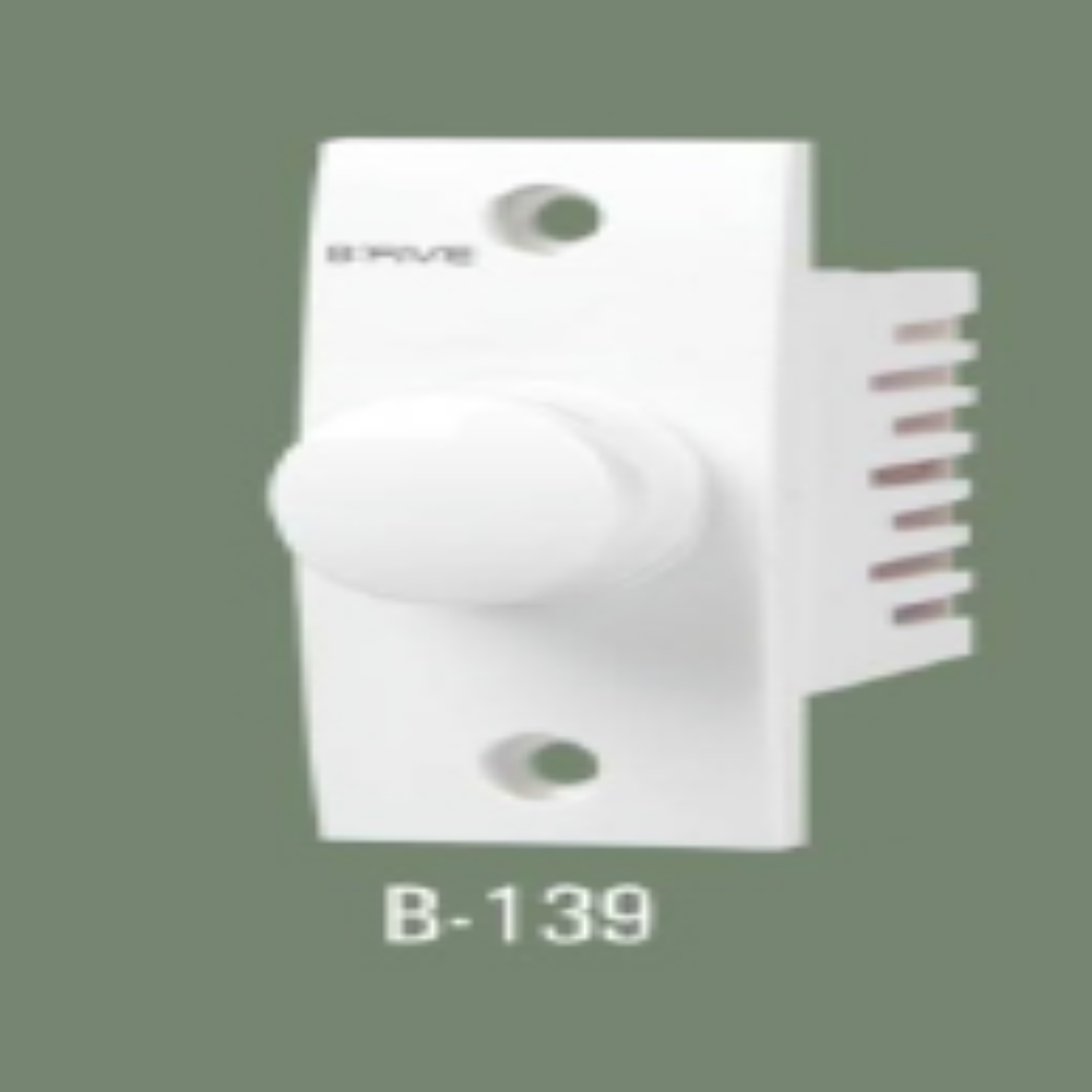 300 Watt Dimmer - Pc Material, Modular Fitting, White Color | Is Certified, Rotary Type, Ideal For Dimming Incandescent, Halogen, And Led Systems