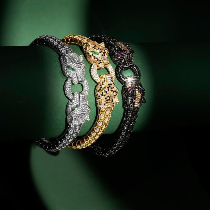 Polished Diamond lion Bracelets