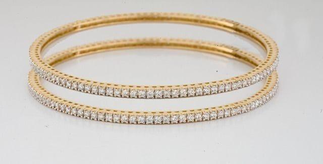 Gold American Diamond Bangles